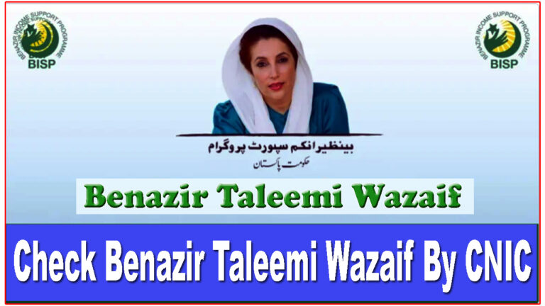 Benazir Taleemi Wazaif 2025 Check Online - BISP 8171