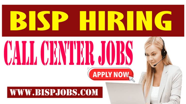 BISP Call Center Jobs 2025 Hiring Male Females
