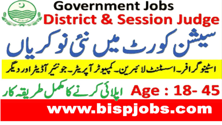 The district & session judge jobs