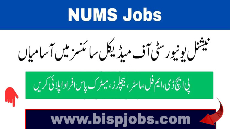 National University of Medical Sciences Jobs