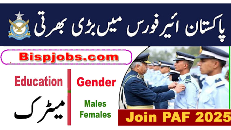 PAF Jobs 2025 Online Registration